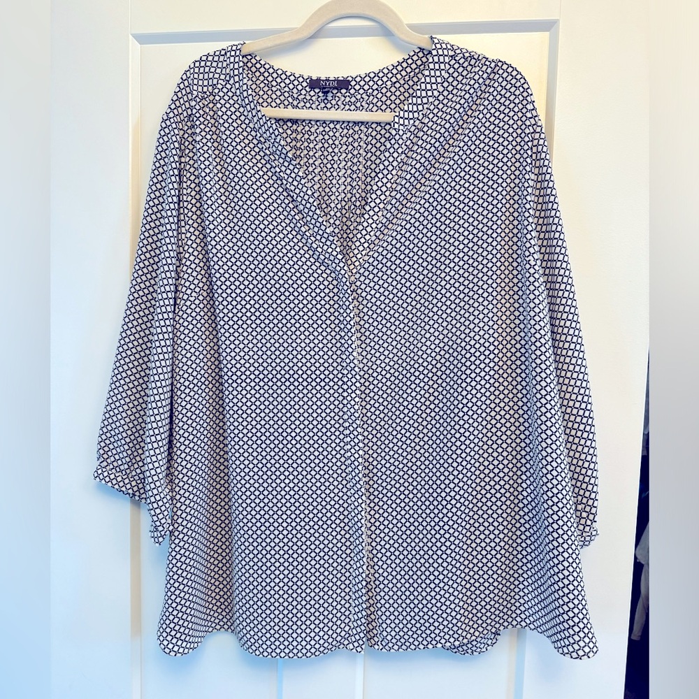 Women’s 3/4 sleeve NYDJ Blouse 2X